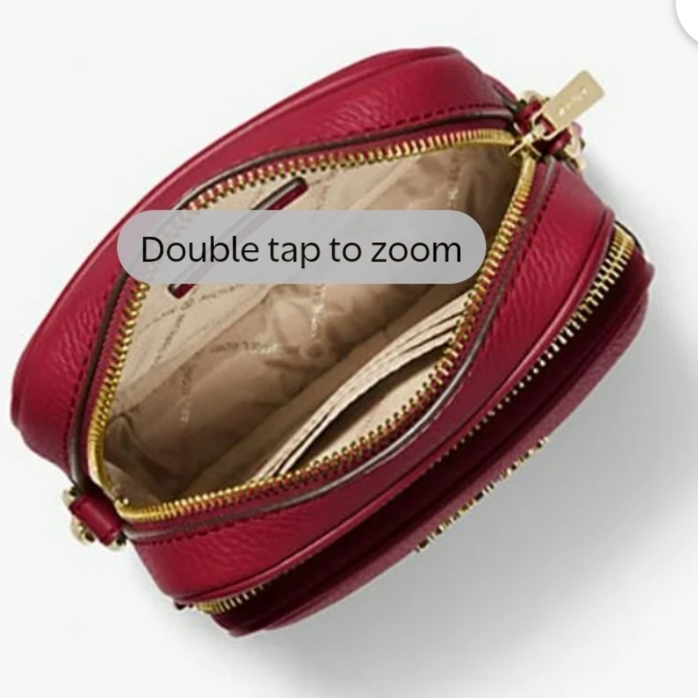Michael Kors Pebble Leather Jet Set Crossbody NWT - Picture 4 of 5